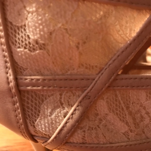 Lauren Conrad lace up nude sandals - Picture 3 of 4