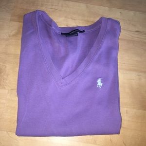 Purple Ralph Lauren v-neck