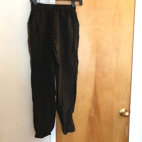 Lovers + Friends silk track pants - Picture 1 of 4