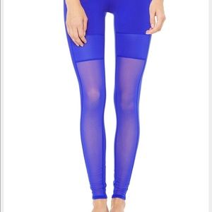 Alo yoga lean legging electric blue size M