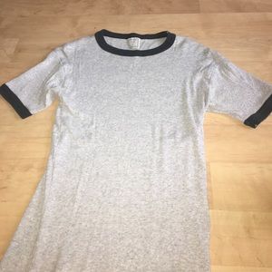 Grey and black old fashioned brand tee