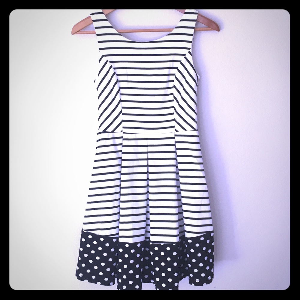 NEW ModCloth mixed print dress