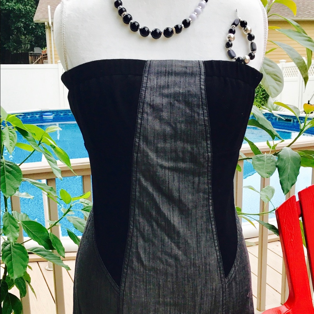 Calvin Klein Black and Gray size 2 dress