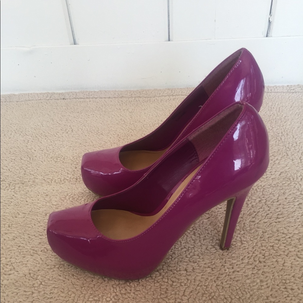 Shoe Dazzle Marion Purple Heels Sz 9