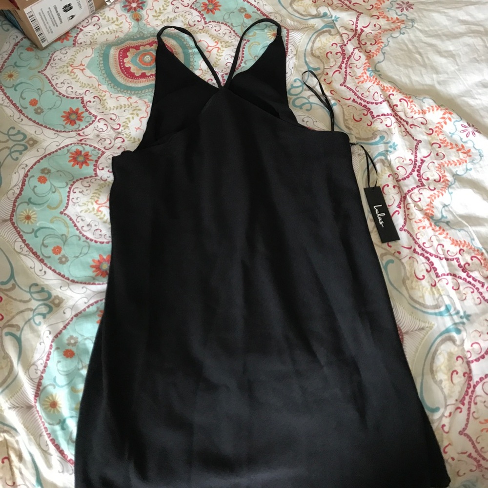 Black strappy dress