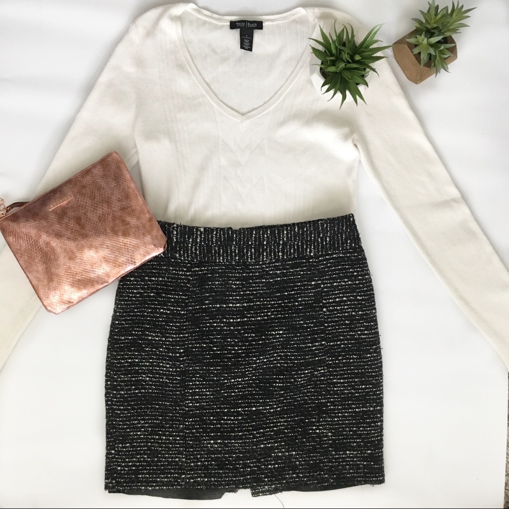 Cynthia Rowell Black/White Skirt - Picture 1 of 5