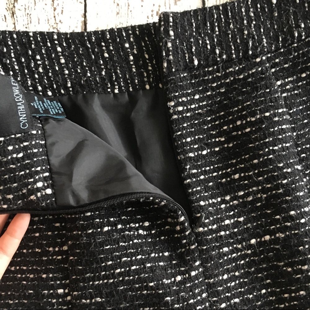 Cynthia Rowell Black/White Skirt - Picture 3 of 5