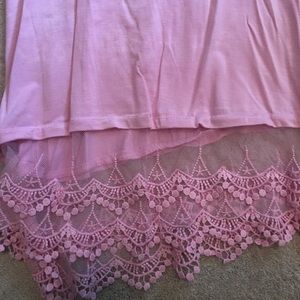 New with tags lace hem layering cami S