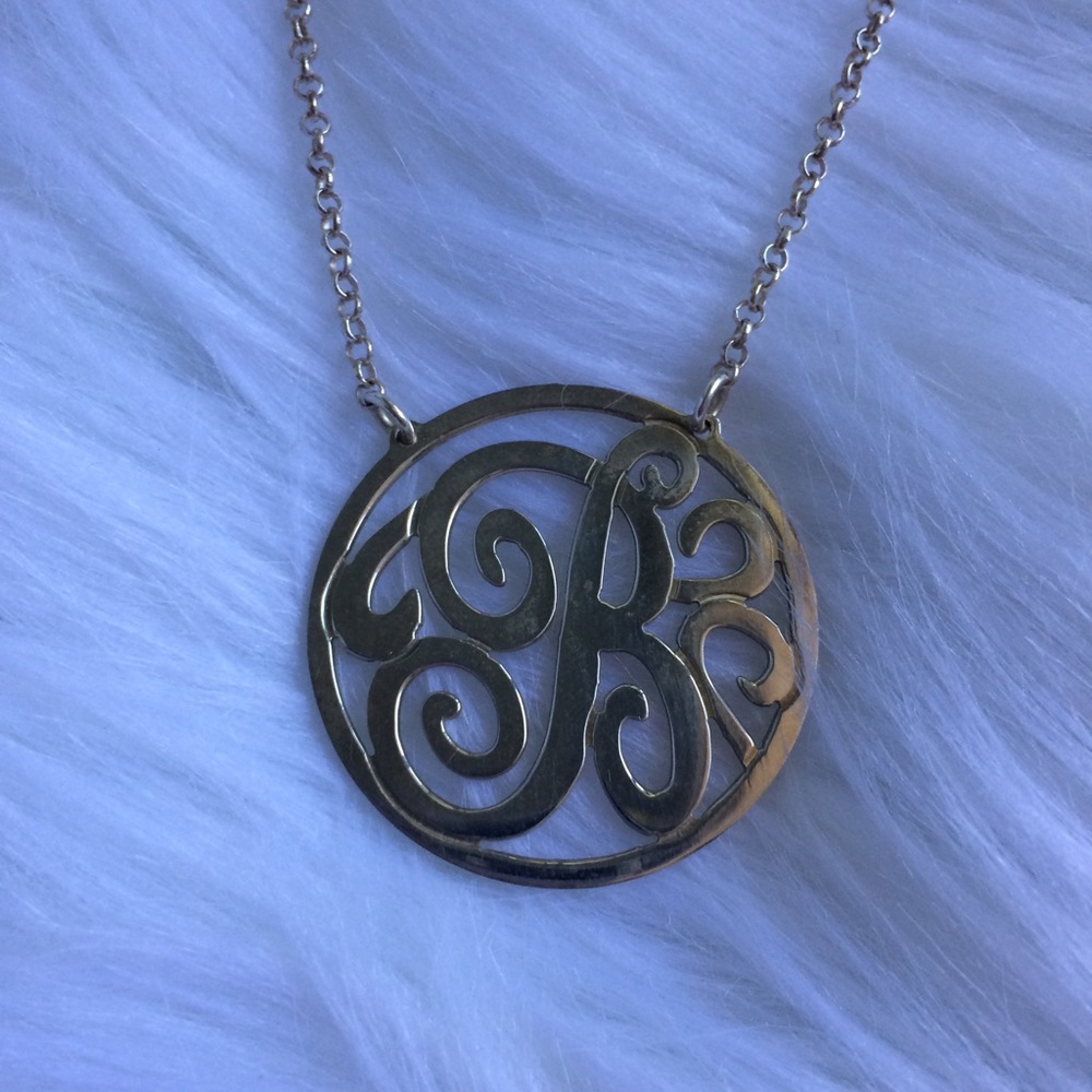 "B" Monogram Necklace