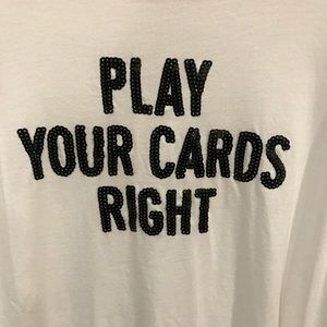 Kate Spade Play Your Cards Right Tee Kate Spade Play Your Cards Right Tee