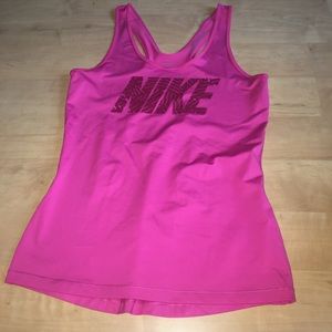 Pink Nike workout tank top