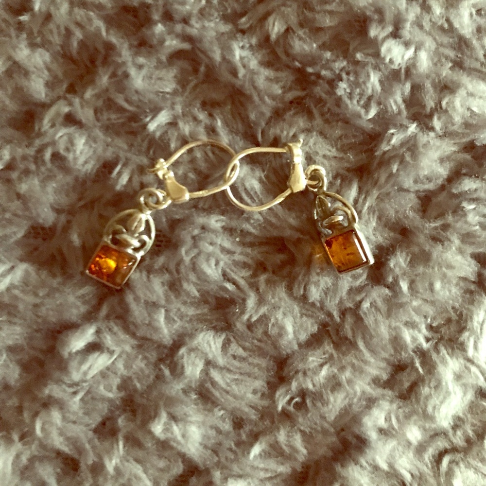 Amber Earrings