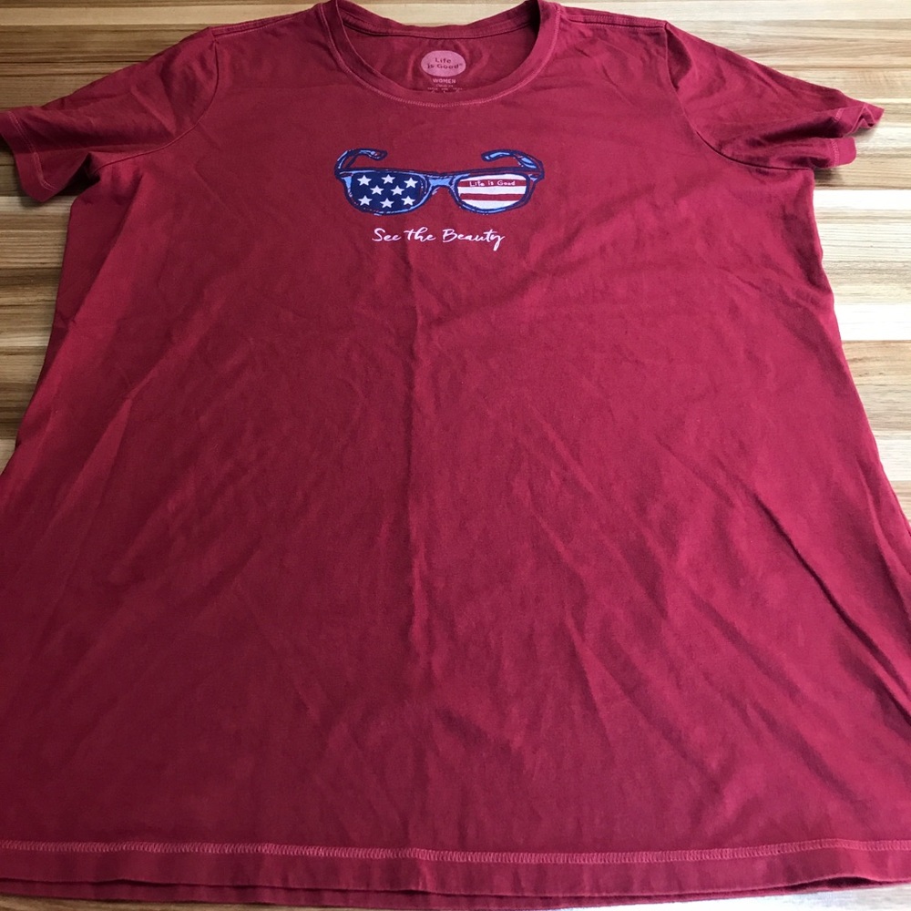 Life is good short sleeve tee