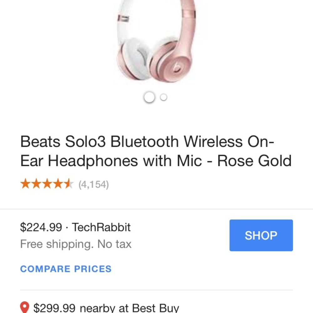 Rose Gold Dre Beats 3
