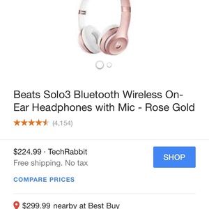 Rose Gold Dre Beats 3