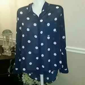 NWOT High-low blouse sz Medium