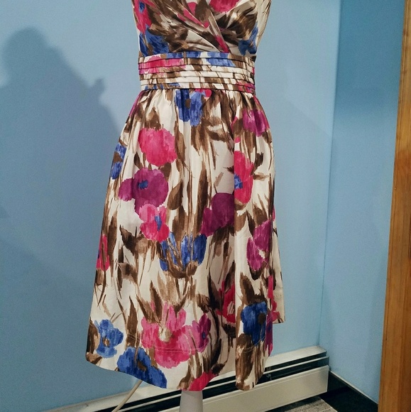 Eliza J Foral Watercolor Fit&Flare Pocket dress - Picture 2 of 5