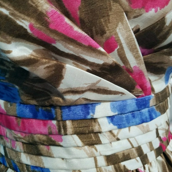 Eliza J Foral Watercolor Fit&Flare Pocket dress - Picture 4 of 5