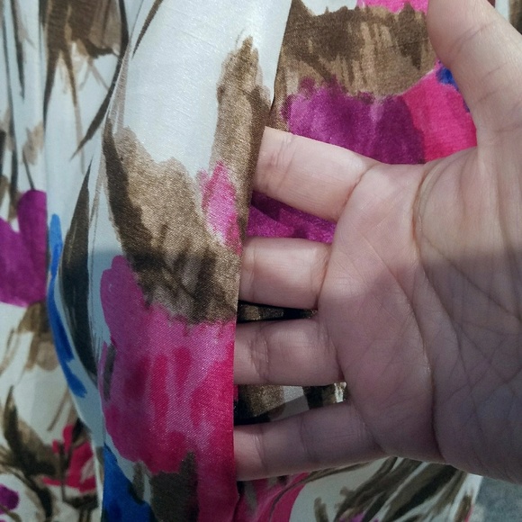 Eliza J Foral Watercolor Fit&Flare Pocket dress - Picture 5 of 5