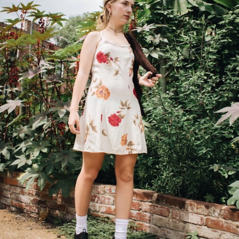 Reworked Vintage Floral Mini Dress