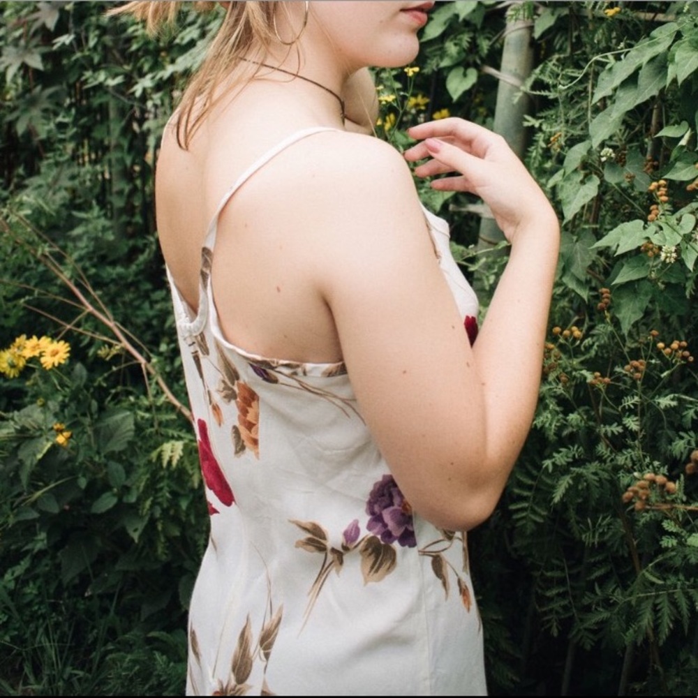 Reworked Vintage Floral Mini Dress - Picture 3 of 3