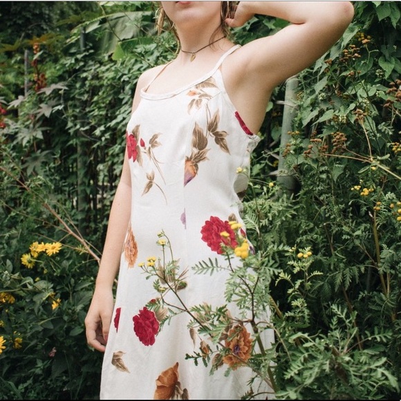 Reworked Vintage Floral Mini Dress - Picture 2 of 3