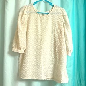 Cream colored blouse
