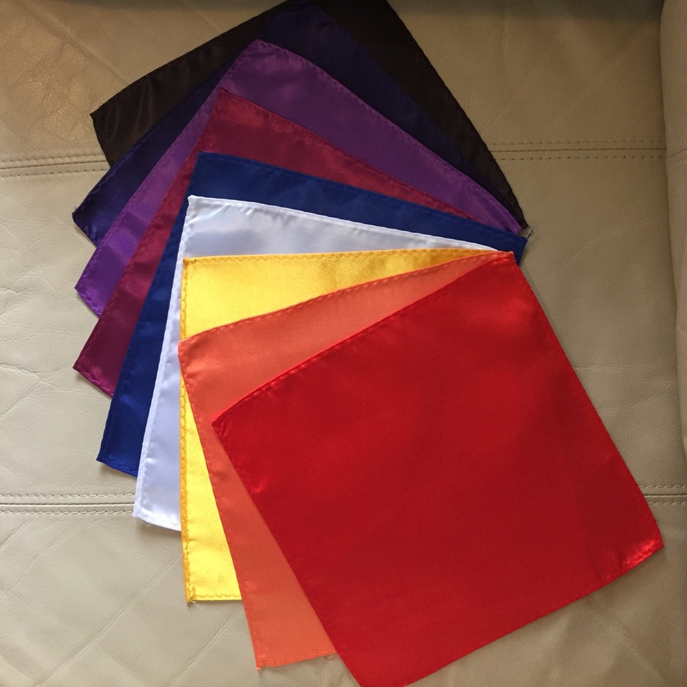 Bundle of 9 Pocket Squares