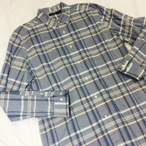 Nautica Plaid Long Sleeve Button Up