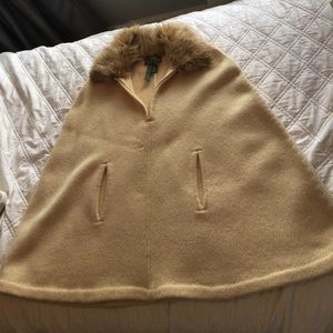 Ralph Lauren lambswool cape sweater