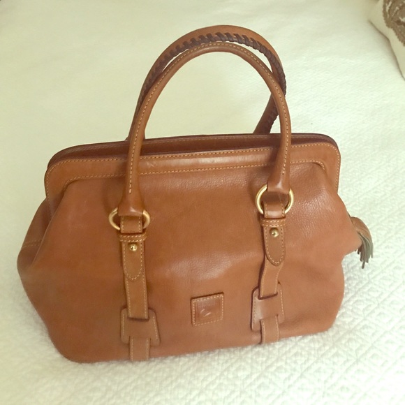 Dooney & Bourke Florentine Large Leather Tasseled Satchel  Dooney and Bourke Satchel