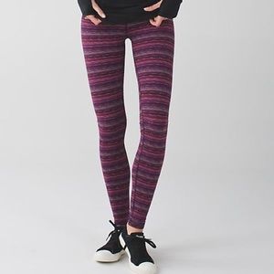 EUC Twist Stripe Wunder Under Pants size 4 purple