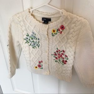 Gap beautiful Cable knit cardigan(18-24month)