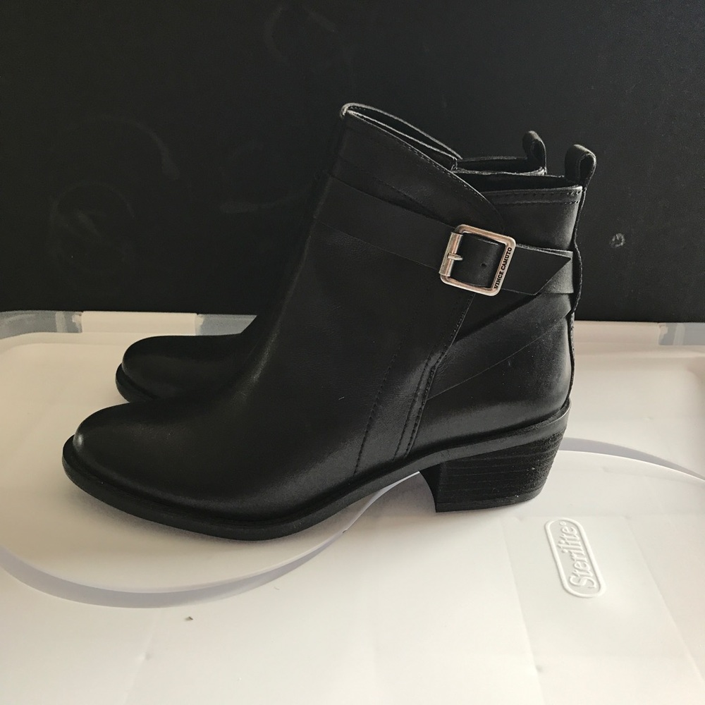 Vince Camuto black booties