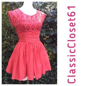 Free People tunic / mini dress eyelets