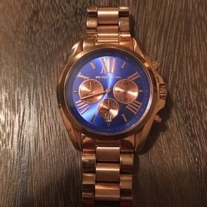 Rose Gold MK5951 with blue face