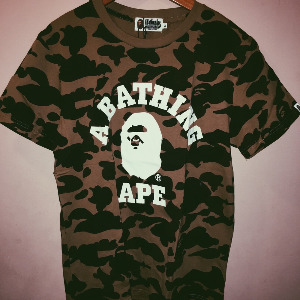 A bathing Ape shirt.