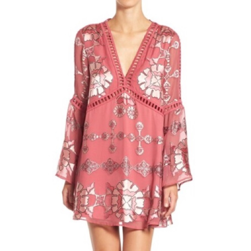 Pink For Love and Lemons Barcelona mini dress