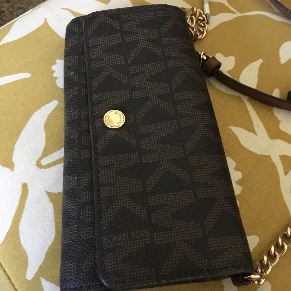 Dark brown Michael Kors cross body!!!!