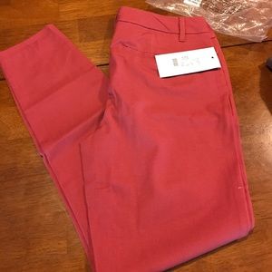 Rose colored work pant