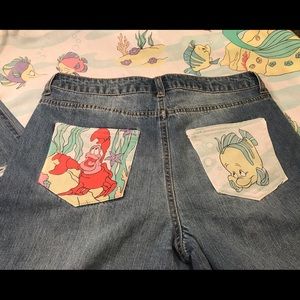 Custom denim jeans