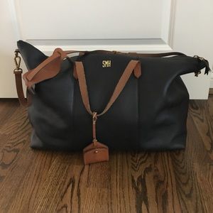 madewell leather weekender