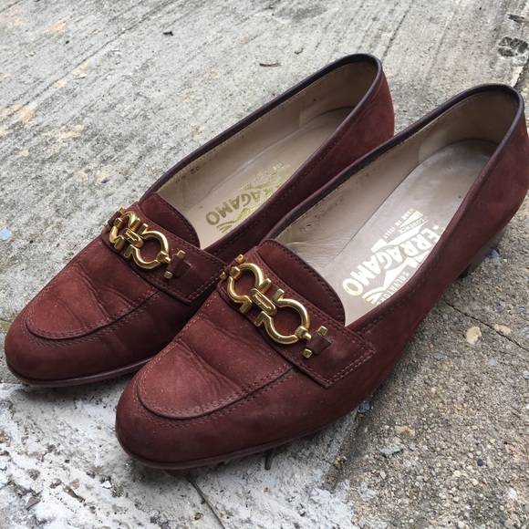 Salvatore Ferragamo Suede Leather Loafers - Picture 1 of 6