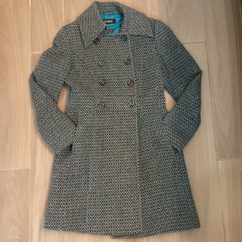 Guess Petite Long Wool Coat