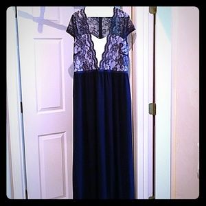 ASOS Scalloped Lace Maxi Dress