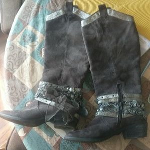 Not Rated over the calf boots.