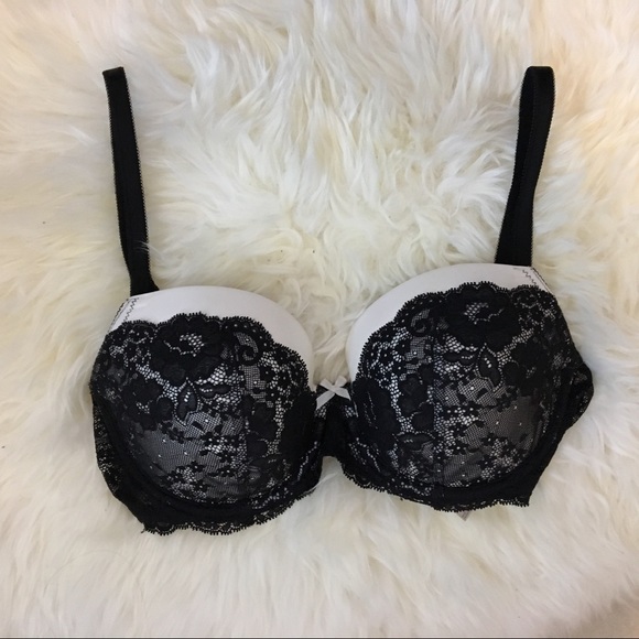 Lacey Black/White Bra Victoria Secret - Picture 1 of 2