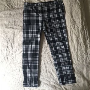 Joe Fresh cropped plaid pants