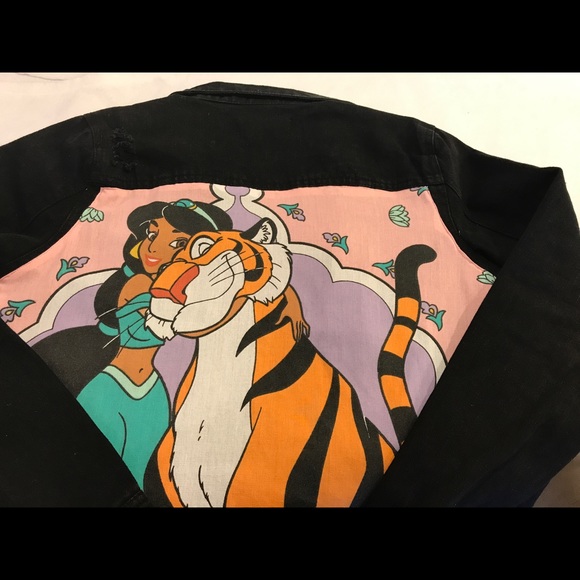 Custom black denim jacket - Picture 2 of 3