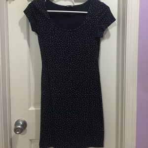 tight navy blue dress